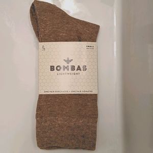 Bombas Tan Lightweight Calf Socks